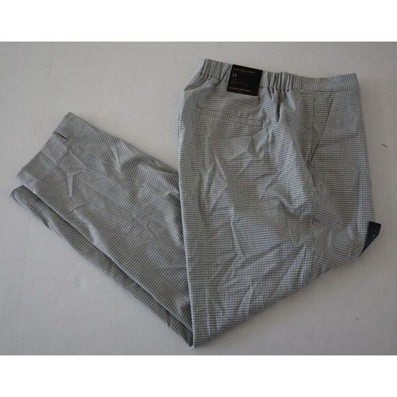 Banana Republic Women's Sz 14 Light Gray/White Hayden Pull-On Soft Ankle Pants - Picture 5 of 9